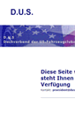 Mobile Screenshot of dus-dachverband.de